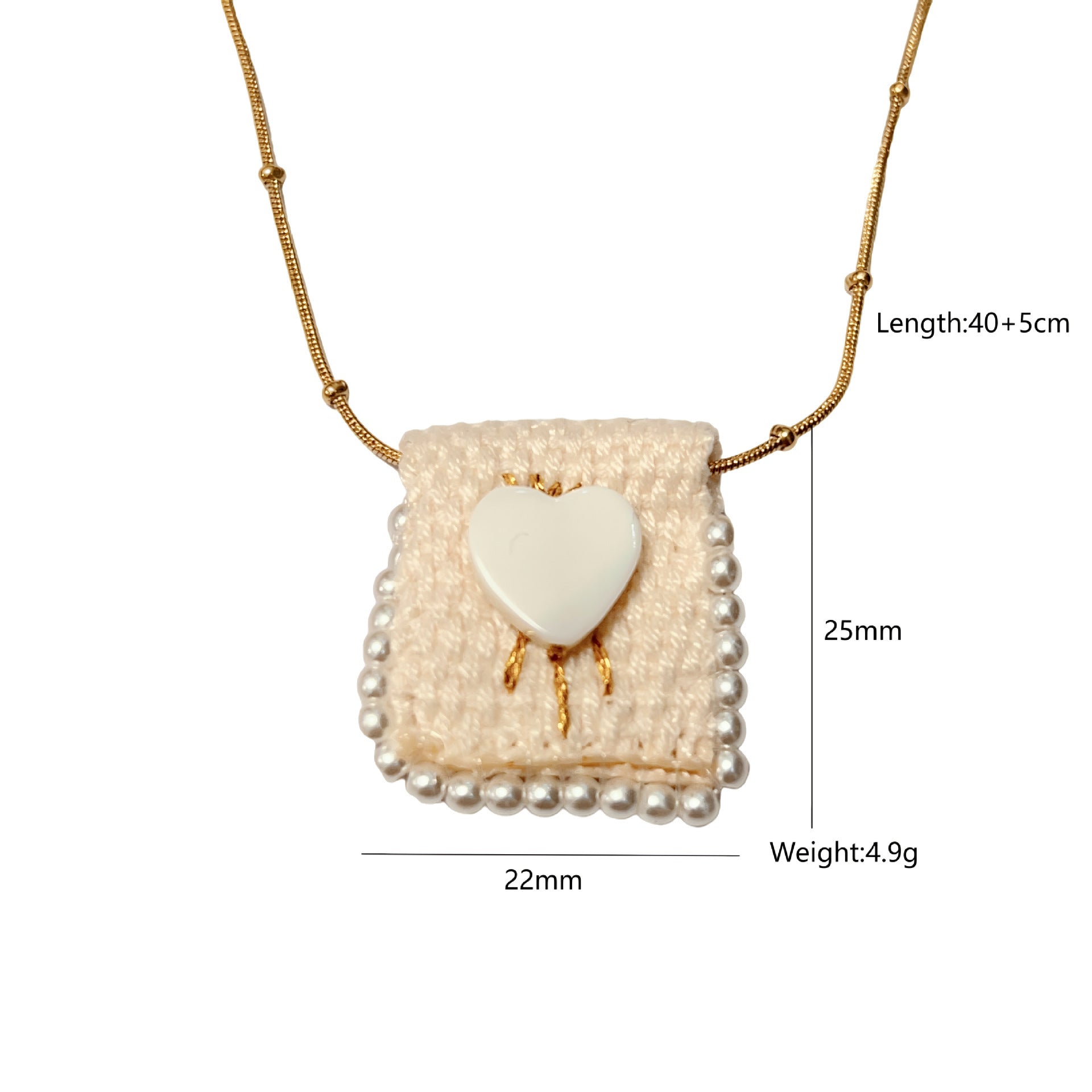 Wholesale  Handmade Bag Stainless Steel Necklace