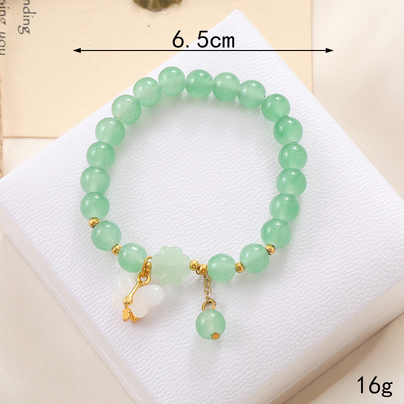Wholesale Lily of The Valley Crystal Glass Beaded Bracelet ACC-BT-YiL001