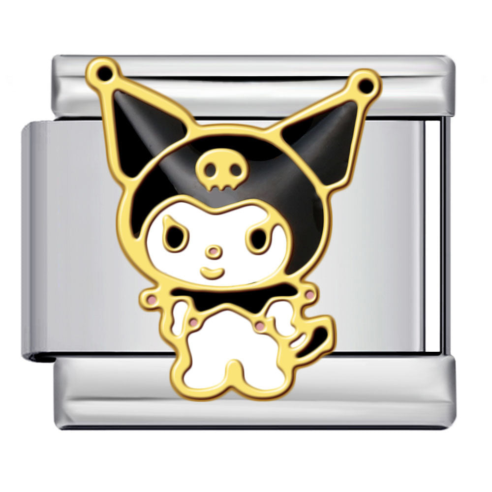 Wholesale 9mm Italian Charm Starter Bracelets DIY square Single Section Creative Stainless Steel Composable Bracelet