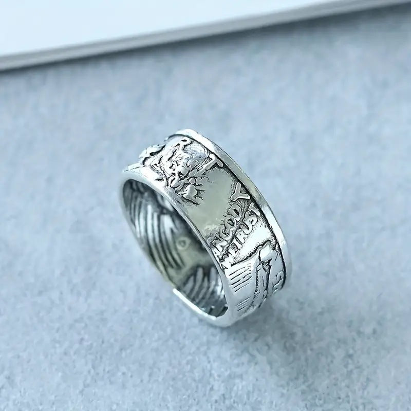 Wholesale Retro Ring Personalized Antique Coins Morgan Ring