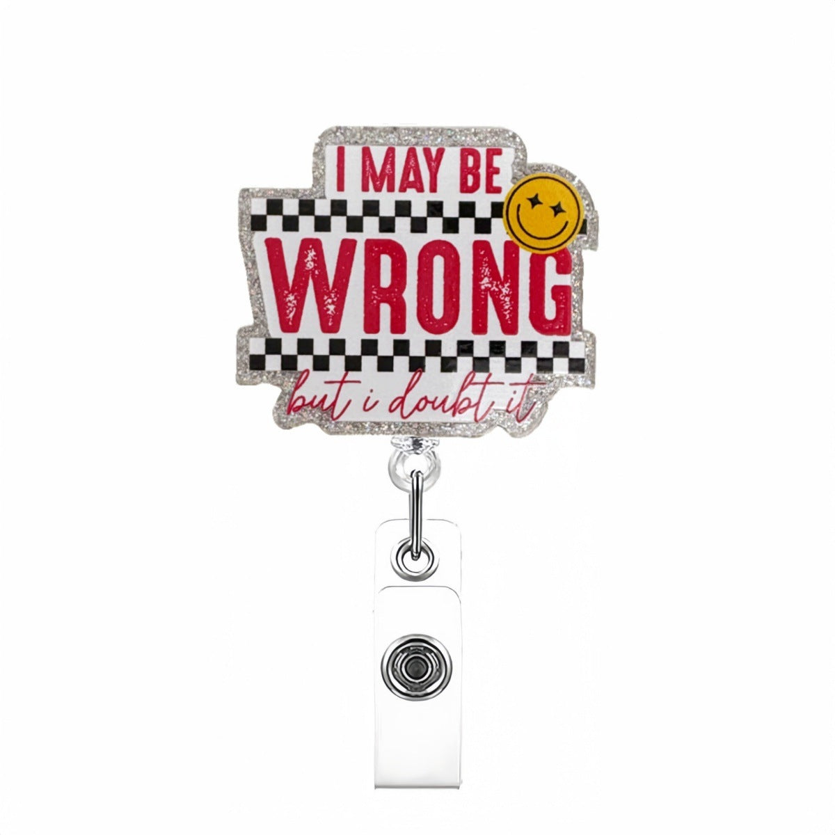 Wholesale  acrylic glitter bow   Badge Reels