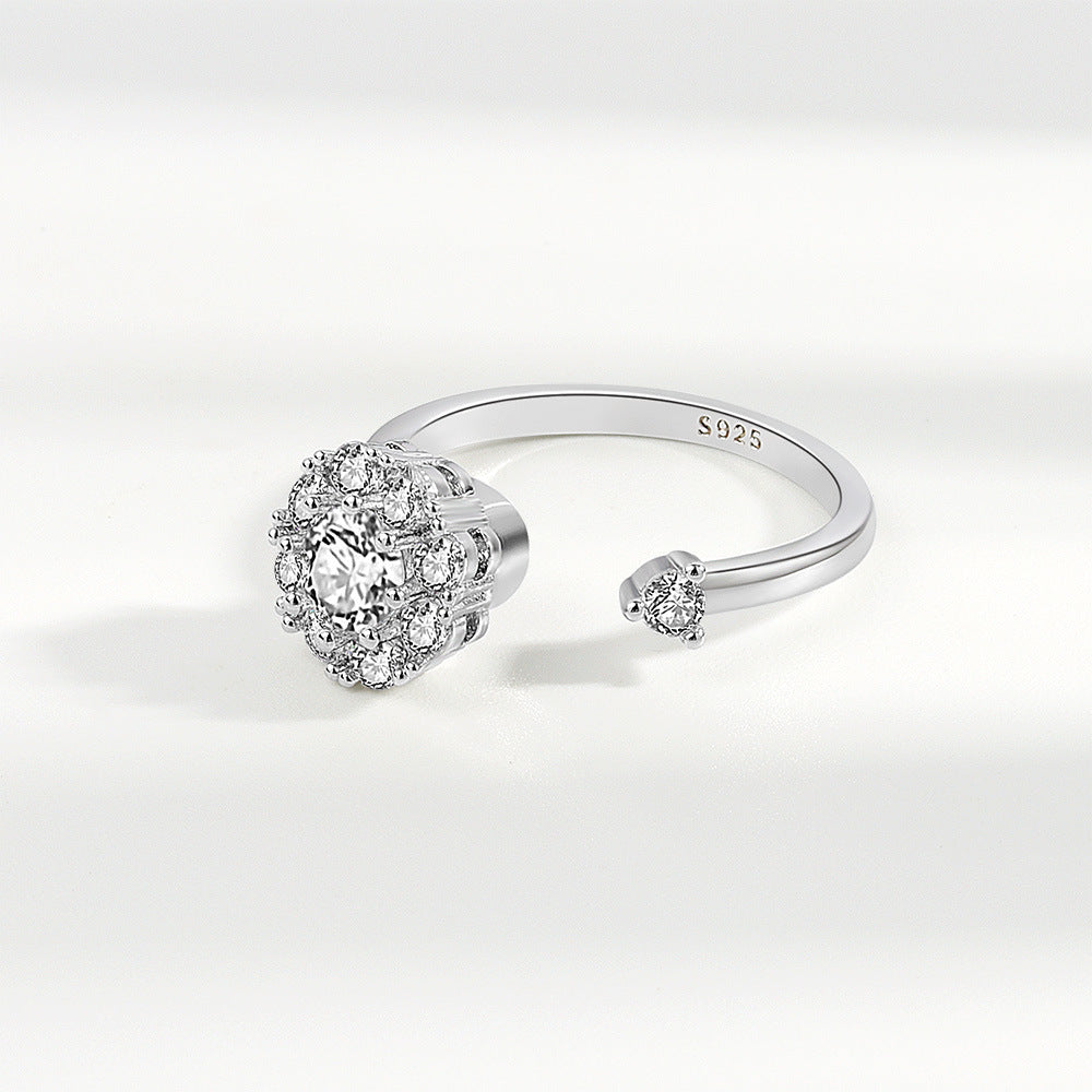 Wholesale Diamond Set Rotating Copper Ring ACC-RS-YZM002