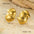 Wholesale  stainless steel retro  hollow 18K gold earrings jewelry