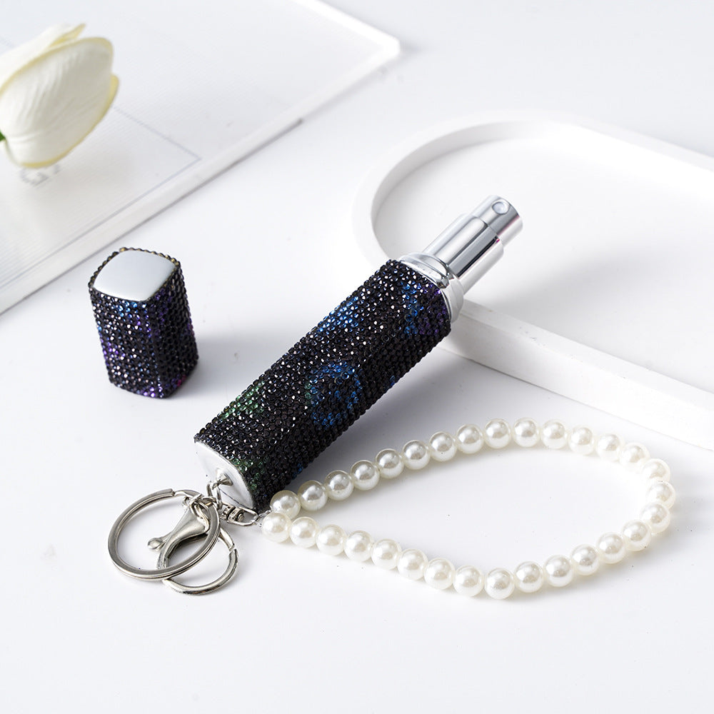 Wholesale Rhinestone 10ML Portable Perfume Bottle Keychain Keychains Accessories ACC-KC-ZhiYa012