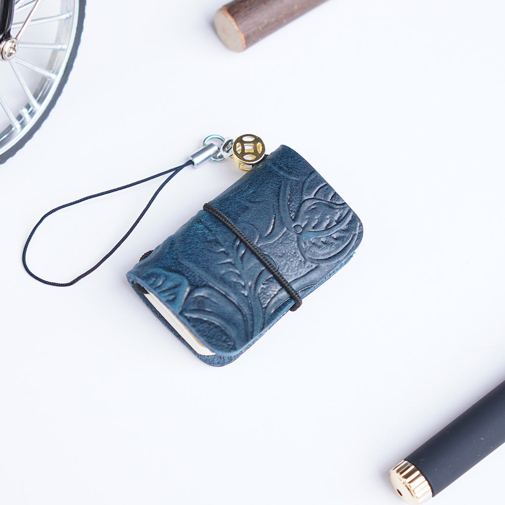 Wholesale Super Mini Pocket Notebook Cowhide Handmade Notepad ACC-NB-YueYao001