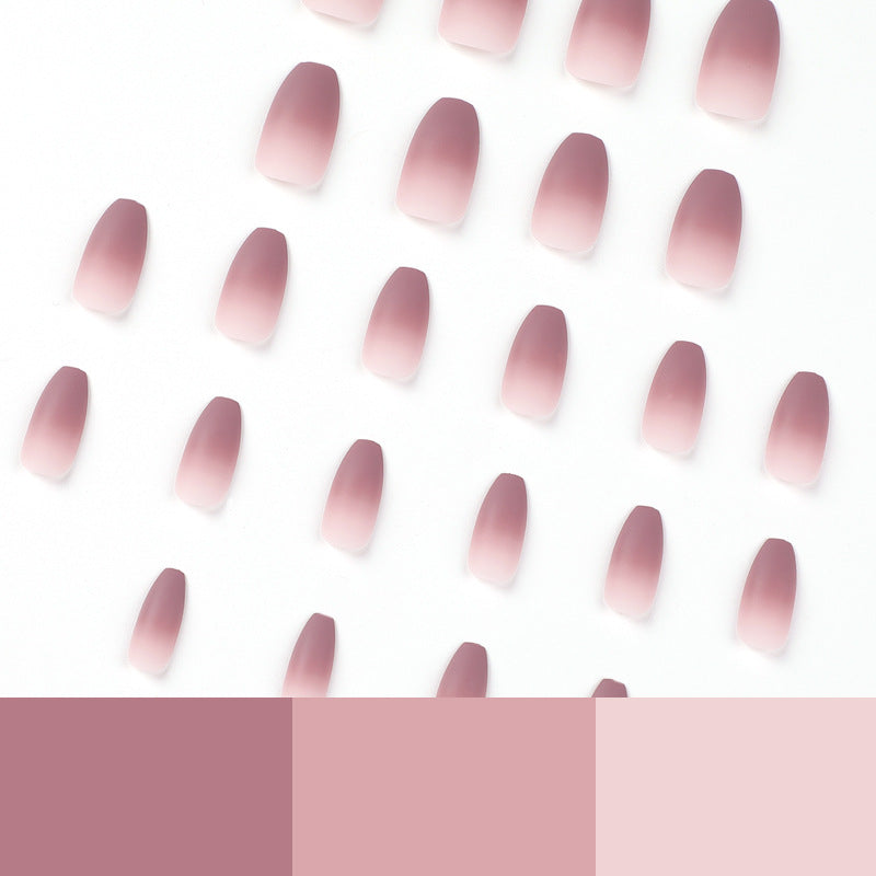 Wholesale 24 Pieces/box Gradient Purple Nails Kits Nail Stickers ACC-NS-LeFan227