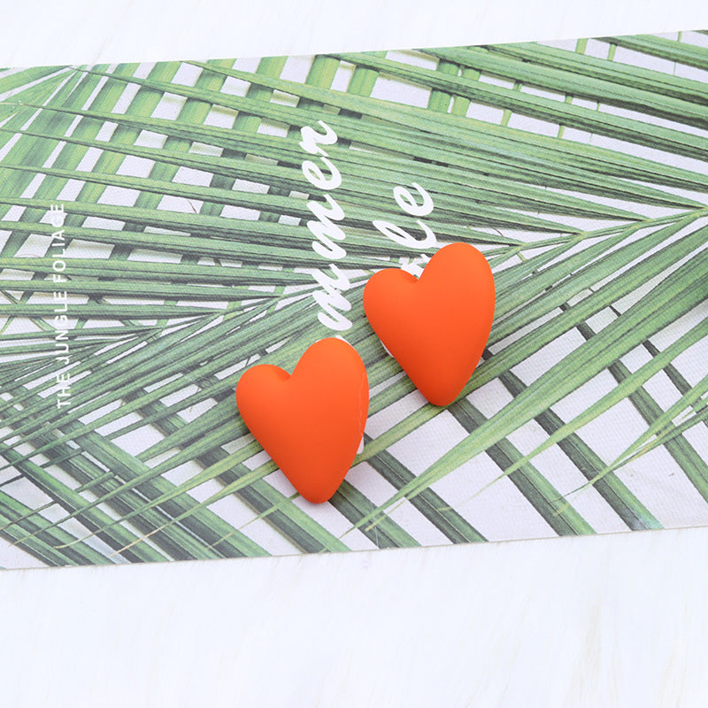 Wholesale Small Heart Valentine's Day Acrylic Earrings