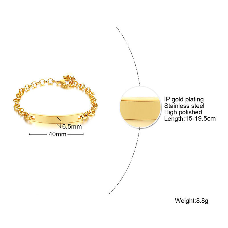 Wholesale Stainless Steel Curved Bracelet Bracelet Twist Chain Gold ACC-BT-HuaLanXin003