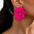 Wholesale Personality Simple Elegant Flower with Pearl Large Flower Earrings