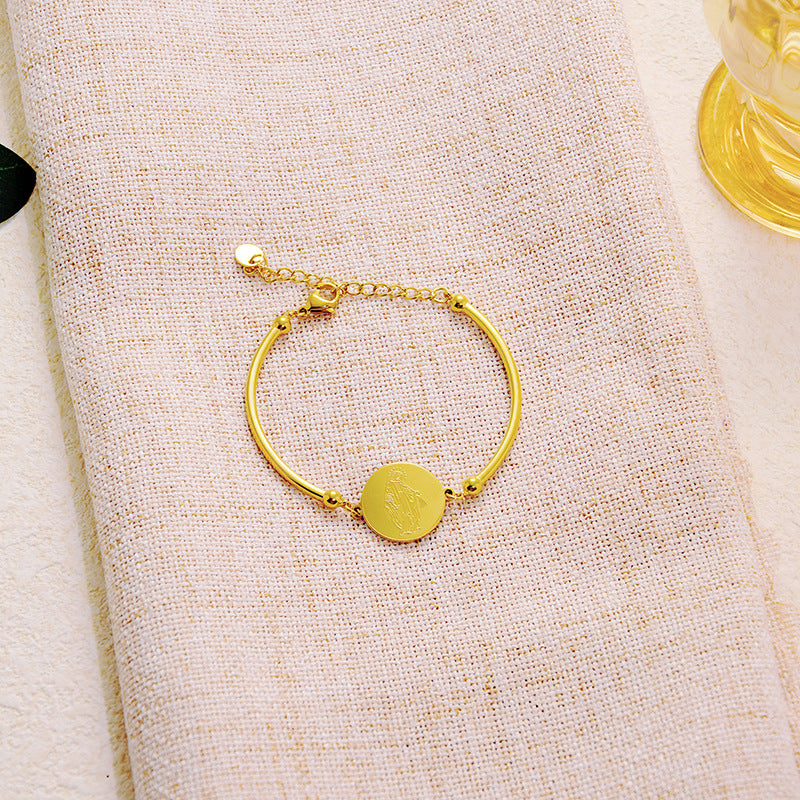 Wholesale  stainless steel religious totem bracelet