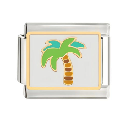 Wholesale 9mm Italian Charm Starter Bracelets DIY square Single Section Creative Stainless Steel Composable Bracelet