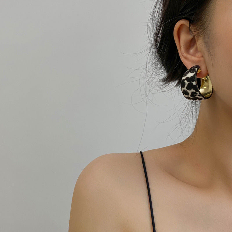 Wholesale Leopard Hoop Earrings