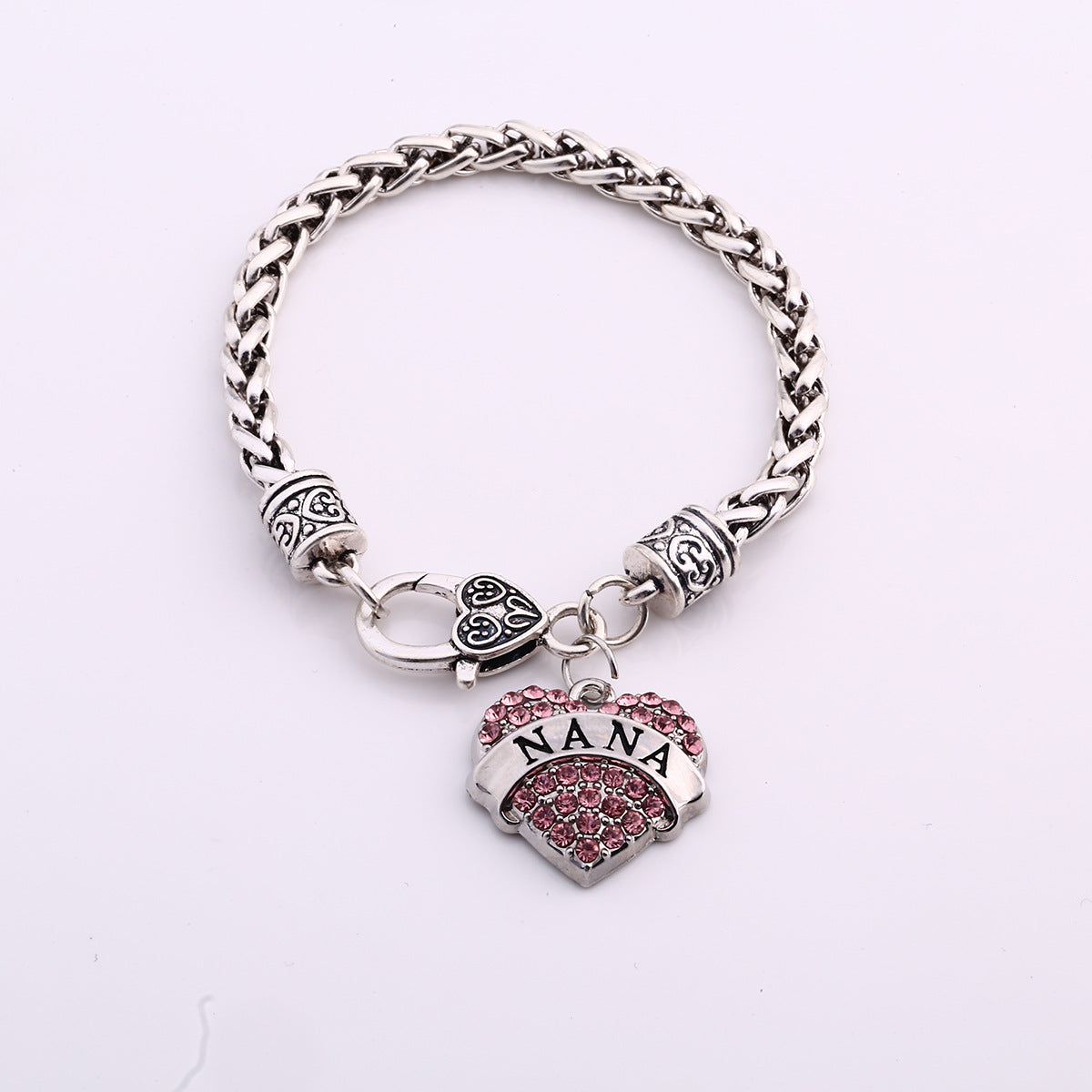 Wholesale Alloy Women's Heart Diamond Bracelet ACC-BT-Houh005