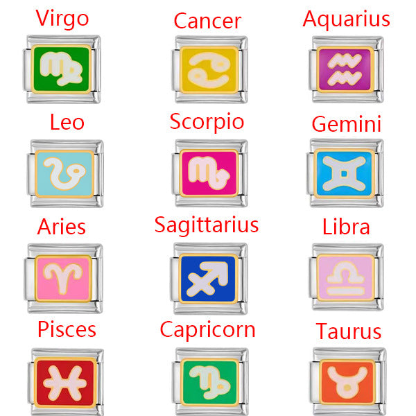 Wholesale Italian Charm Bracelet 9mm DIY Splicing Halloween Stainless Steel Composable Bracelet