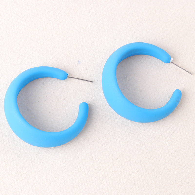 Wholesale  Colorful Candy Color Exaggerated Earrings