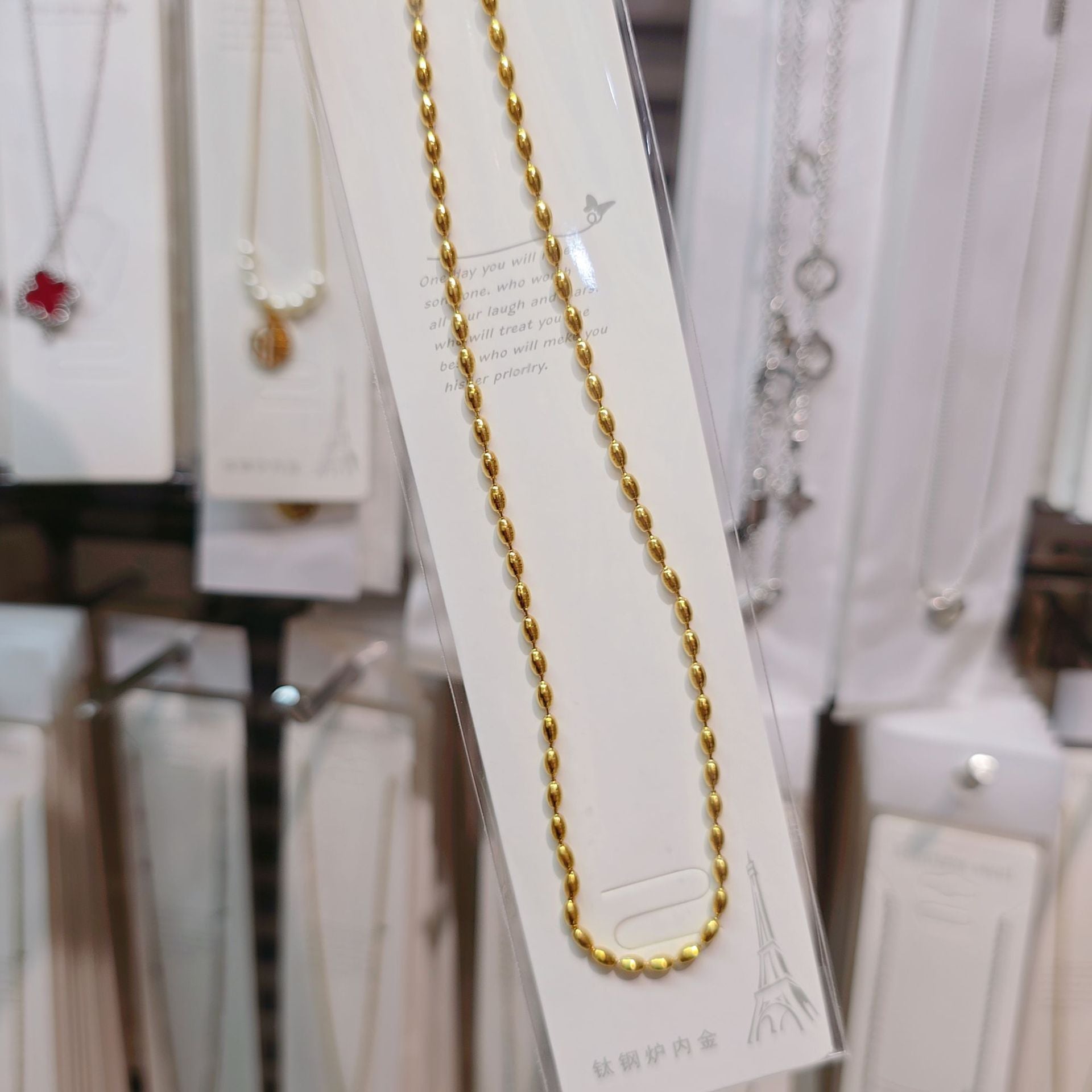 Wholesale Minimalist  High End Stainless Steel Clavicle Necklace