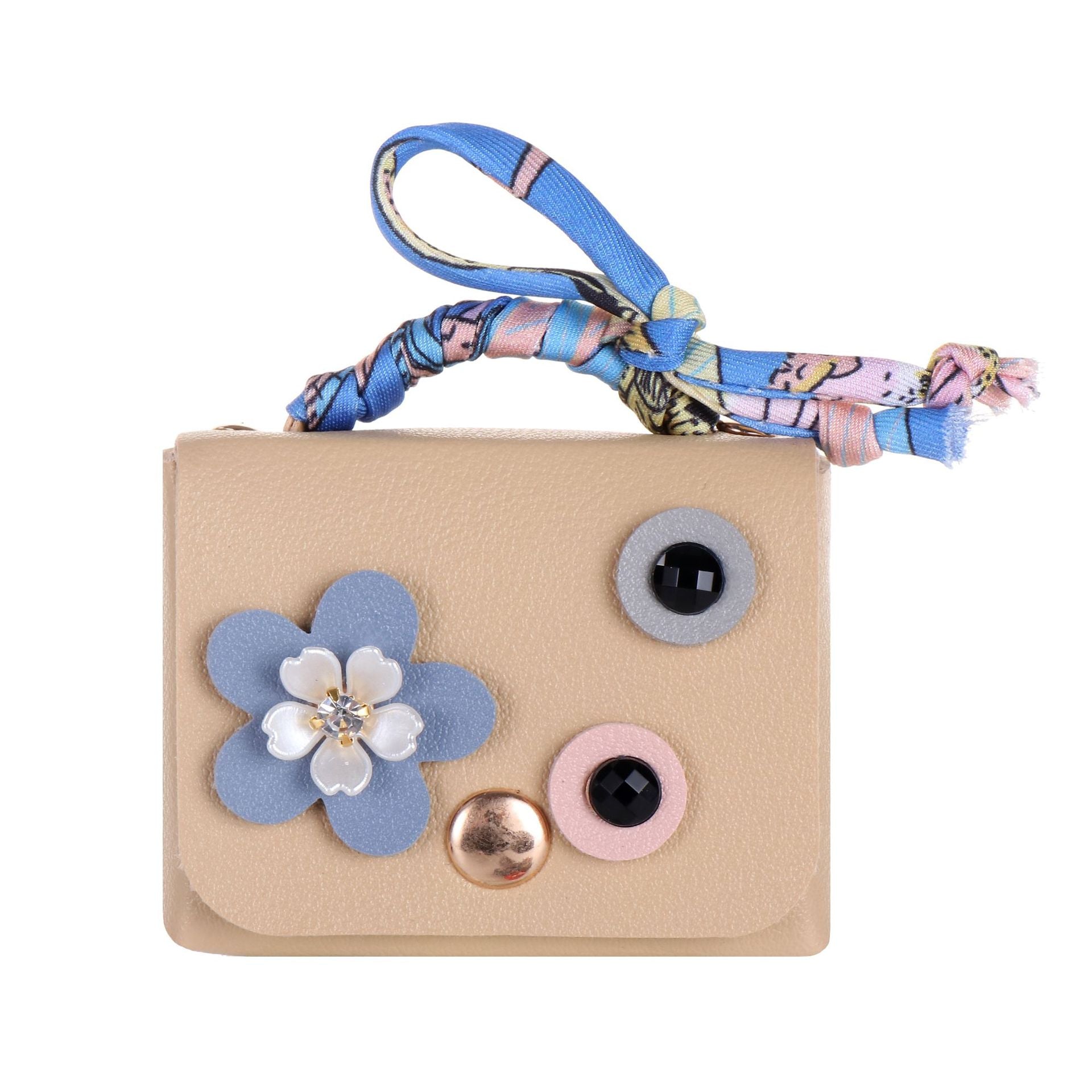 Wholesale Korean Chic Leather Bag Keychain Earphone Case Wedding Gift