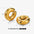 Wholesale C-shaped 18K gold plated stainless steel hollow ear bones