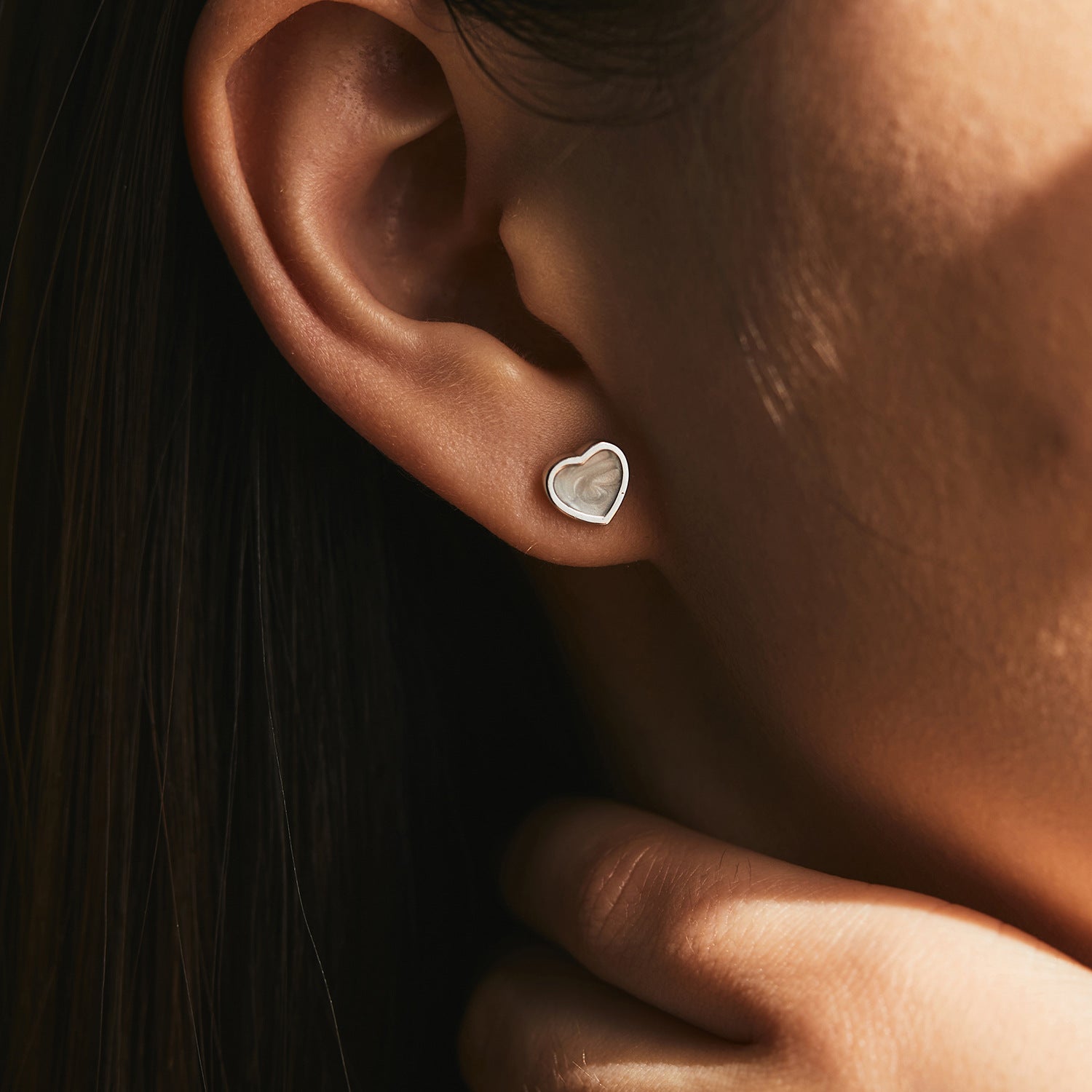 Wholesale  s925 Sterling Silver Heart-shaped Earrings