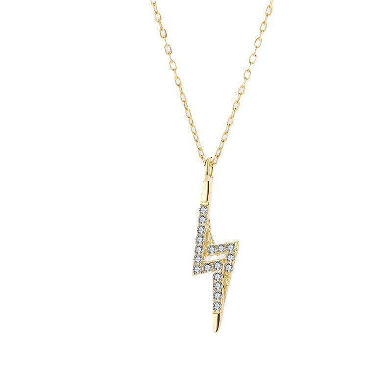 Wholesale S925 Sterling Silver Plated 14K Gold Color Necklace