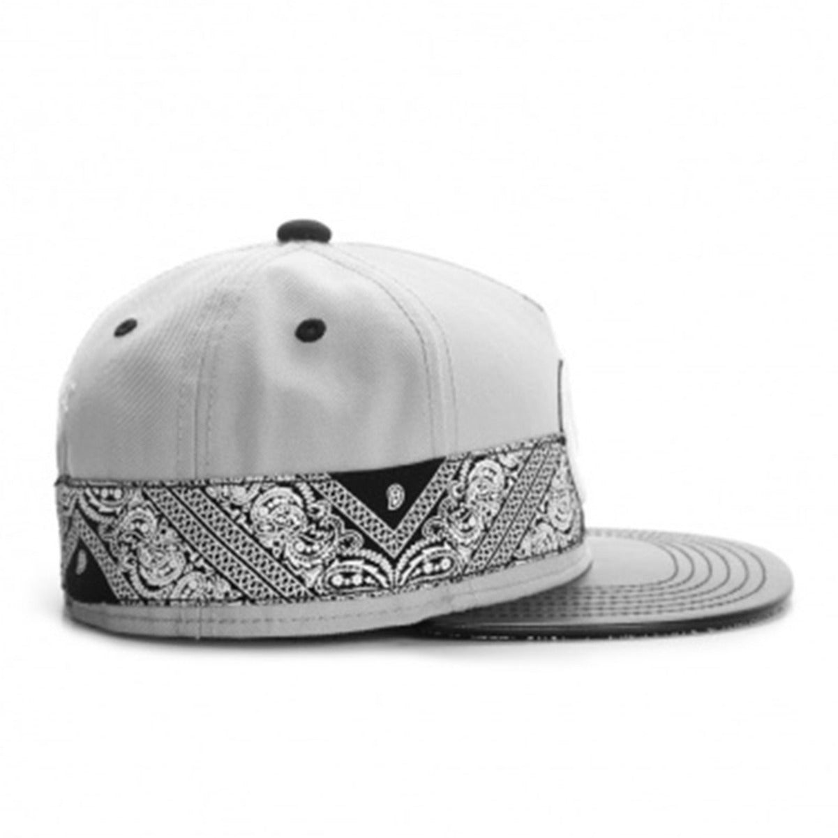 Wholesale  Large C Cashew Pattern Printed Embroidered Leather Hip-Hop Baseball Hat