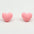 Wholesale  Simple Color Heart Acrylic Earrings