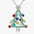 Wholesale Color Christmas Tree Diamond Earrings Necklace Bracelet suit