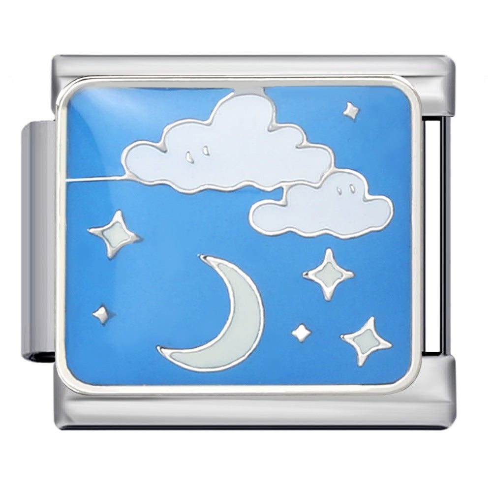 Wholesale Titanium Steel Welding Pattern Italian Module Bracelet Italian Charm bracelet