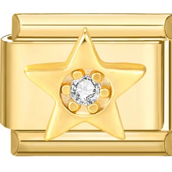 Wholesale Italian Charm Bracelet 9mm DIY Splicing Diamond Gold Stainless Steel Composable Bracelet