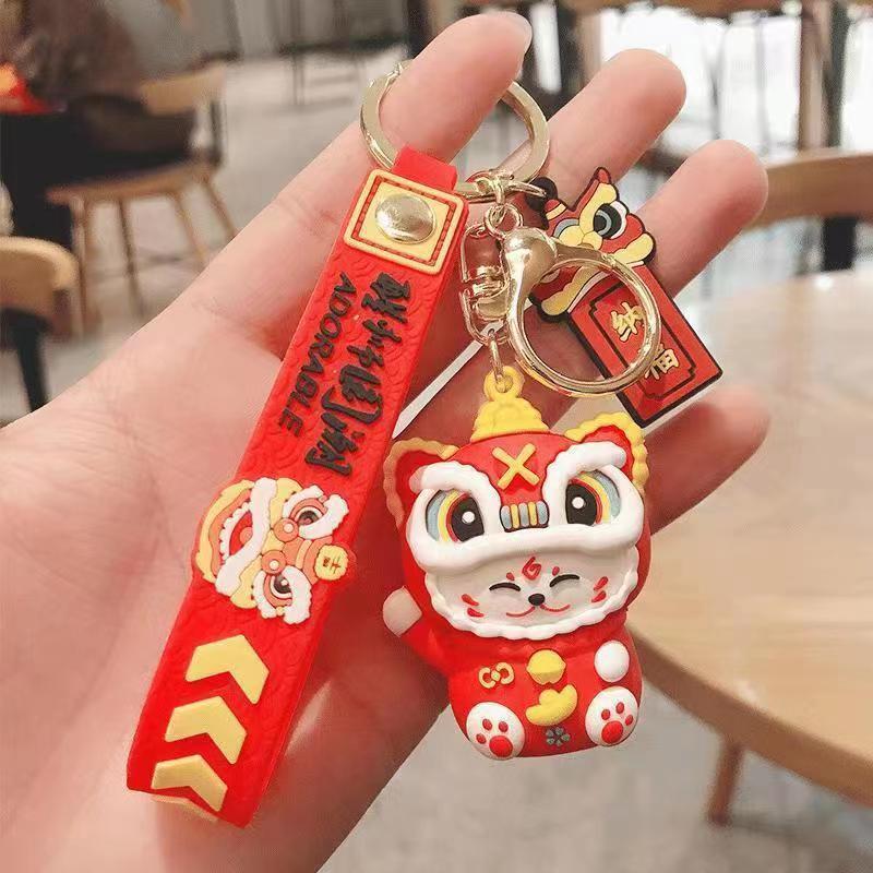 Wholesale Lion Lucky Cat Cute Keychain