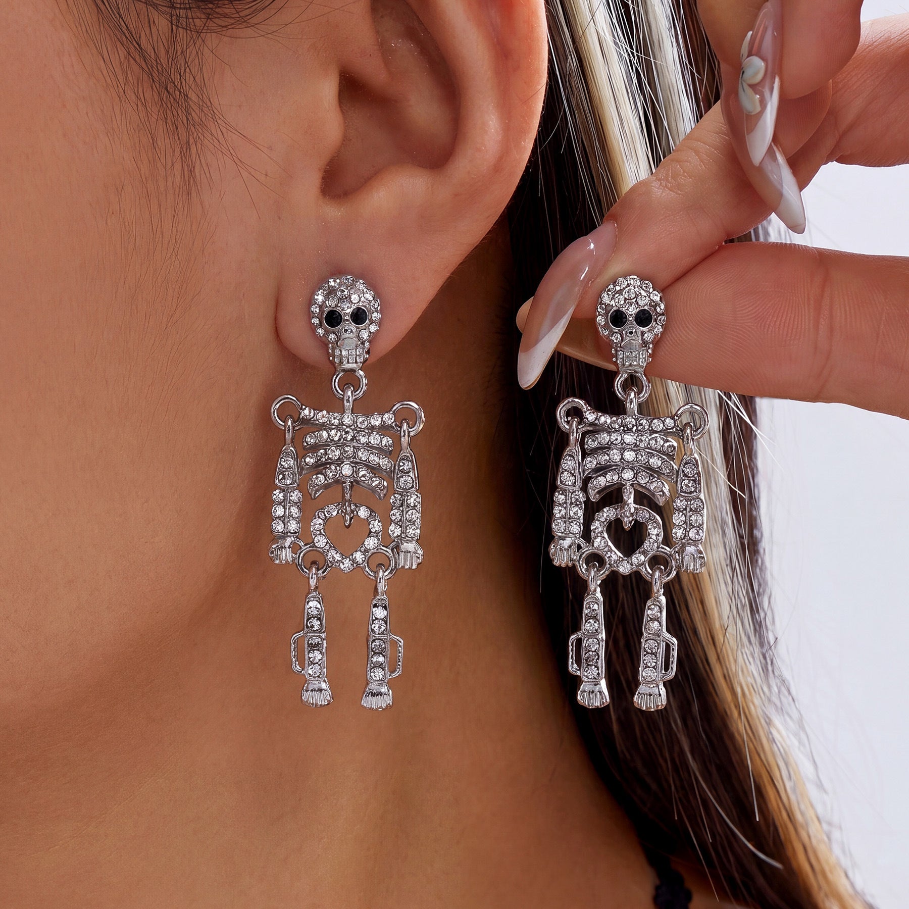 Wholesale  Skull Earrings Fashion Jewelry Accessory for Gift Boutique Resale