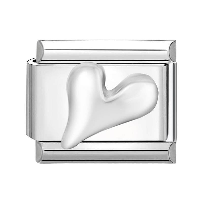 Wholesale 9mm Italian Charm Starter Bracelets DIY Butterfly Heart Stainless Steel Composable Bracelet