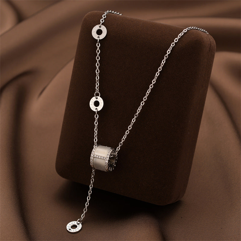 Wholesale Light Luxury Titanium Steel Necklace ACC-NE-Quanx006