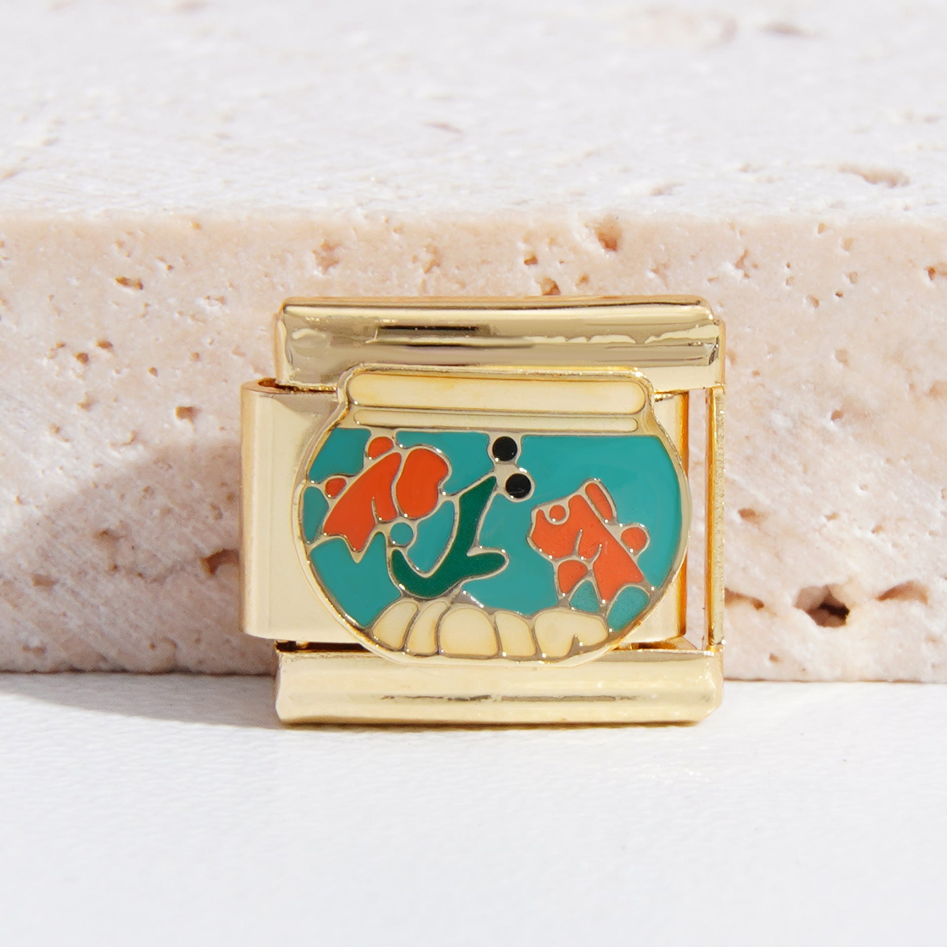 Wholesale Italian Charm Bracelet 9mm DIY Splicing Christmas Gold Titanium Steel Composable Bracelet