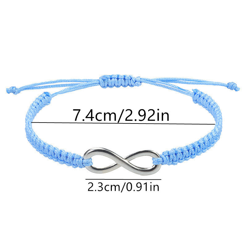 Bracciale di otto caratteri intrecciato a mano all'ingrosso