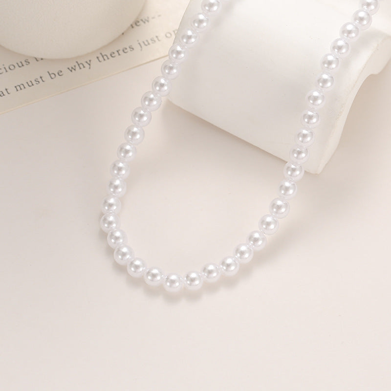 Wholesale light luxury pearl chain clavicle chain necklace
