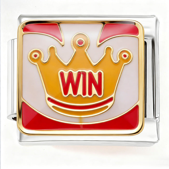 Wholesale Italian Charm Bracelet 9mm DIY  Flower Red Crab Bus Creative Stainless Steel Composable Bracelet