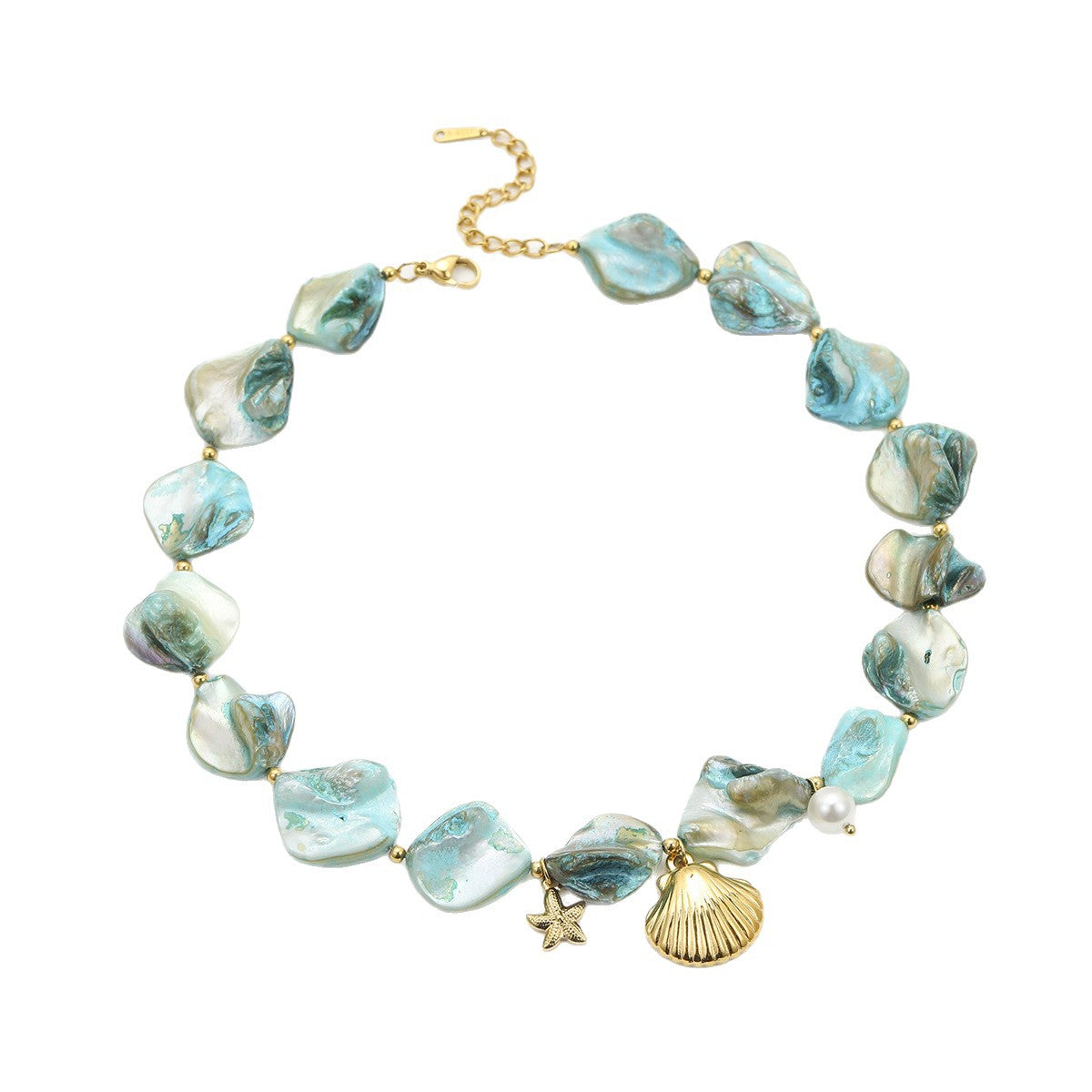 Wholesale Stainless steel Ocean Series Beach Necklace Bracelet Earrings  Jewelry