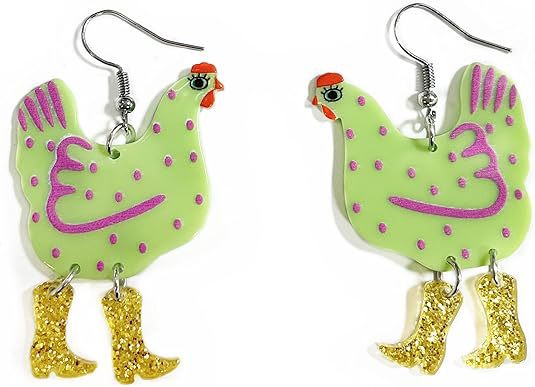 Wholesale Cute Acrylic Animal Pendant Earrings