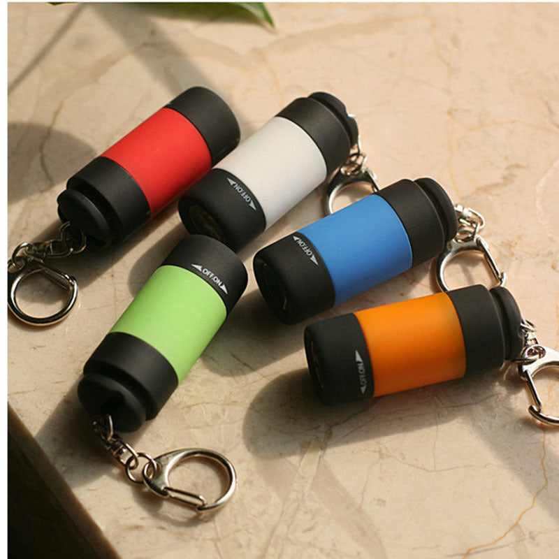 Wholesale ABS USB Rechargeable Led Outdoor Mini Flashlight Keychain