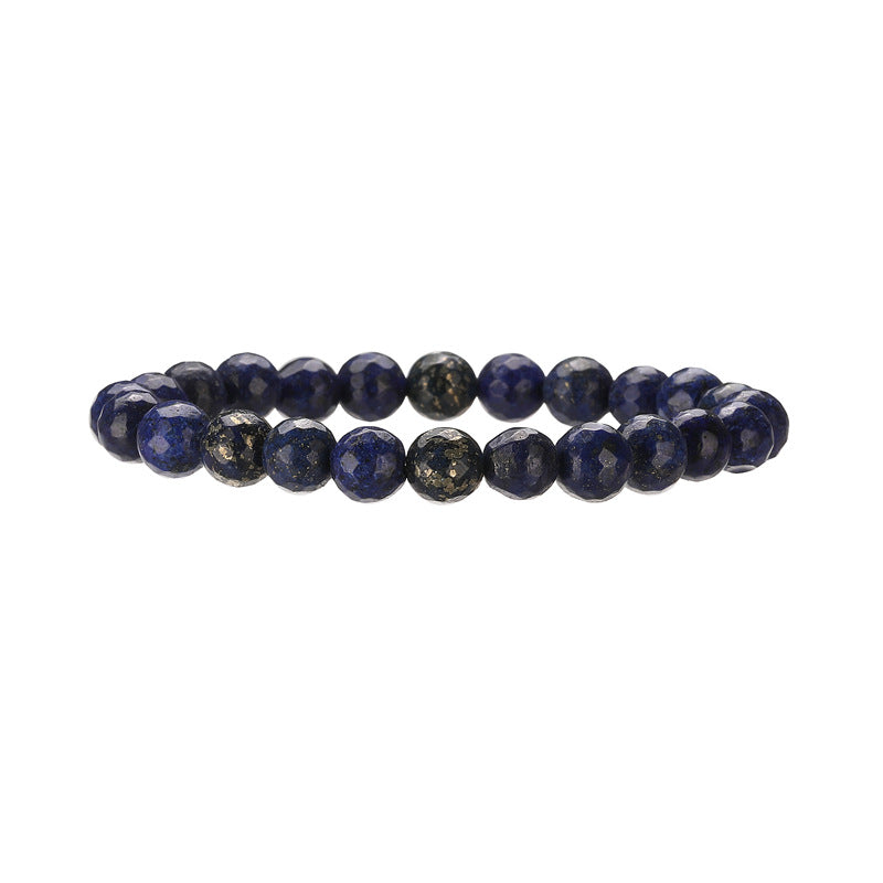 Wholesale Minimalist Faceted Natural Stone Beaded Bracelet With Pink Crystal Heart Charm Chic Unisex Jewelry Accessory For Wedding Gift And Boutique Resale