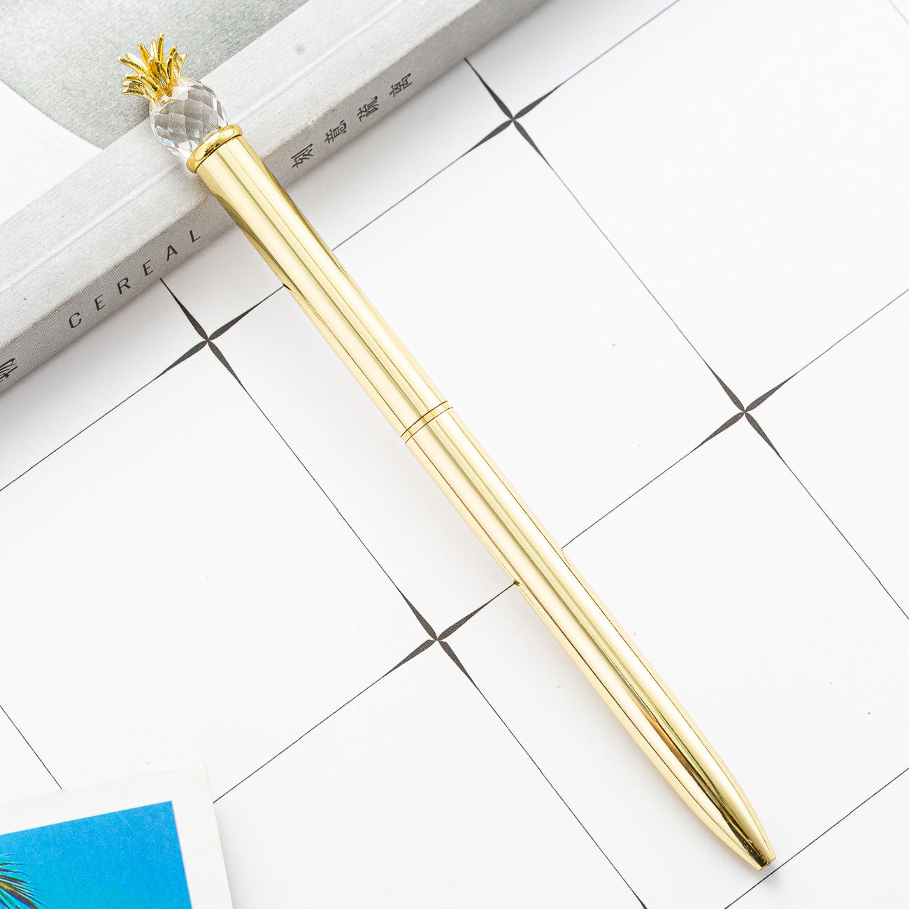 Wholesale  Creative Pen Pineapple Crystal Ballpoint Pen