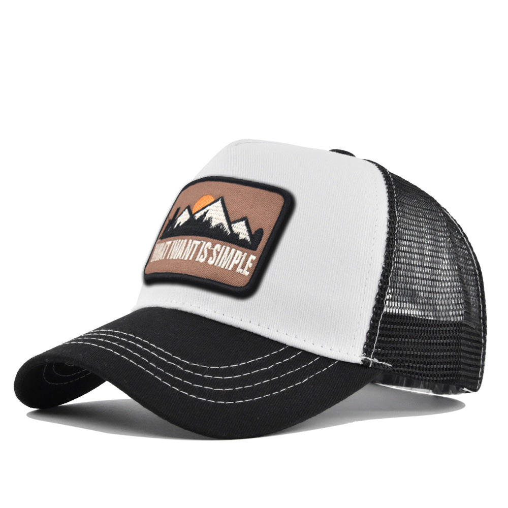 Wholesale Embroidered hill animal summer sunshade net hat