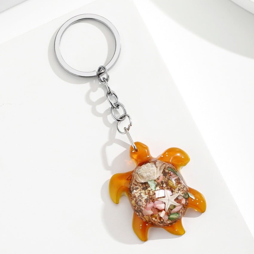 Wholesale Cute Marine Life Resin Turtle Keychain Pendant - Ocean Series Bag Charm,  Boutique Resale Accessory