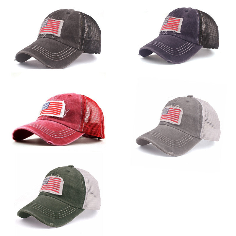 Wholesale American Flag Padded Embroidered Sports Baseball Cap
