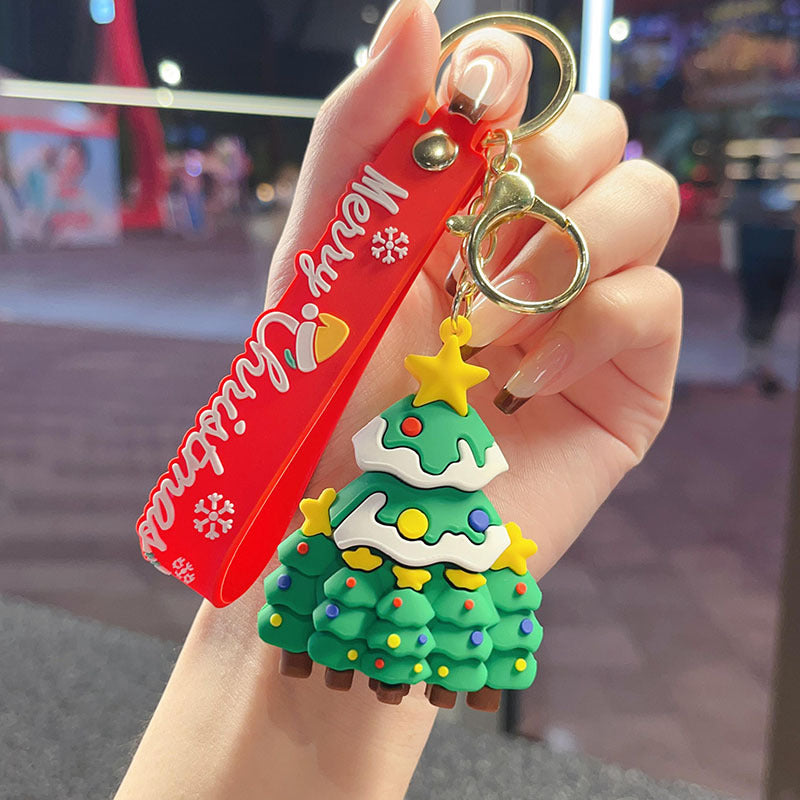 Wholesale Christmas Exquisite Santa Claus Key Keychain  ACC-KC-YingLing002