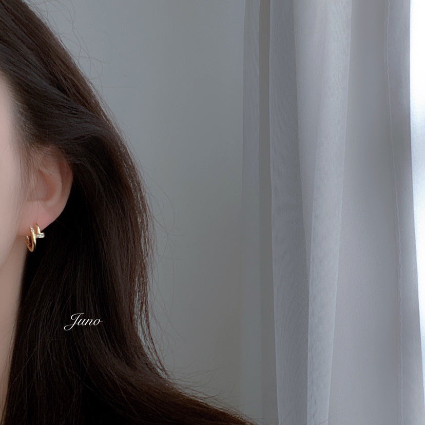 Wholesale  Diamond Nail Earrings Trendy Personalized Simple All-match  Earrings