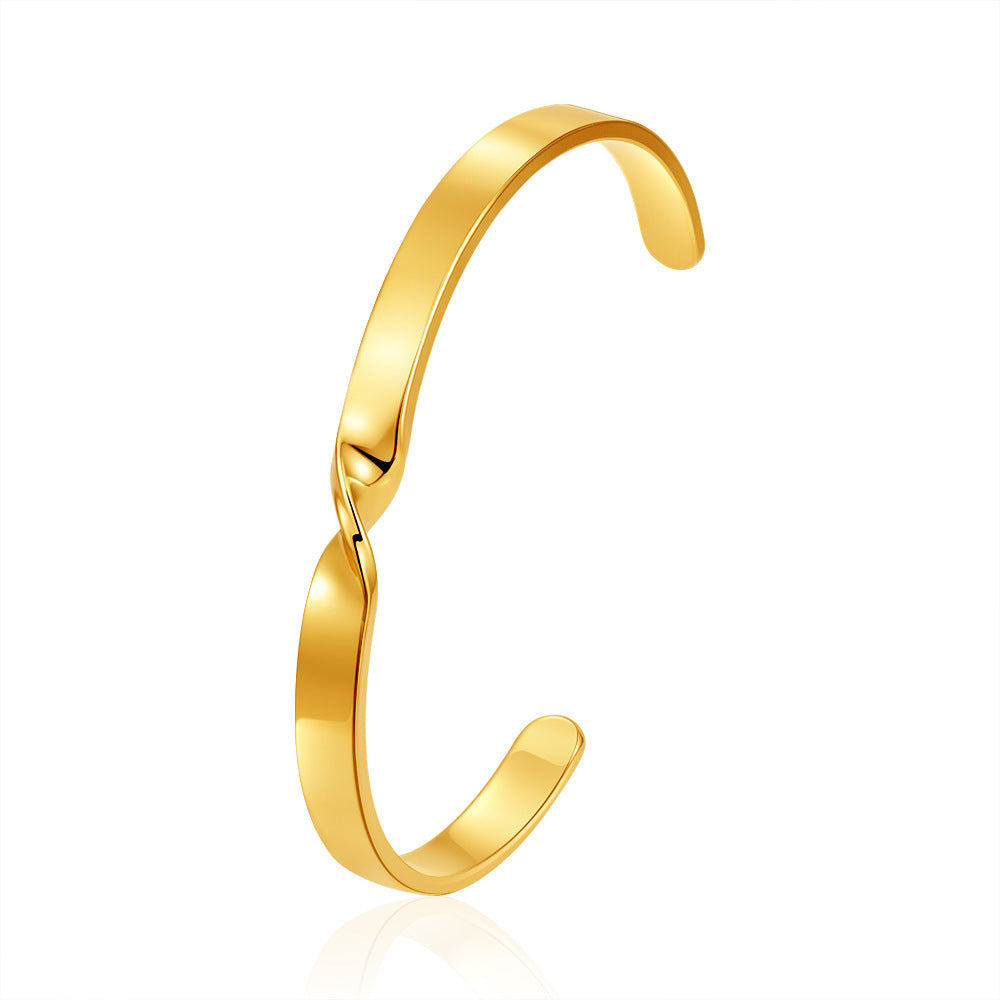 Wholesale Stainless Steel Geometric Multi Layered Irregular Retro Bracelet