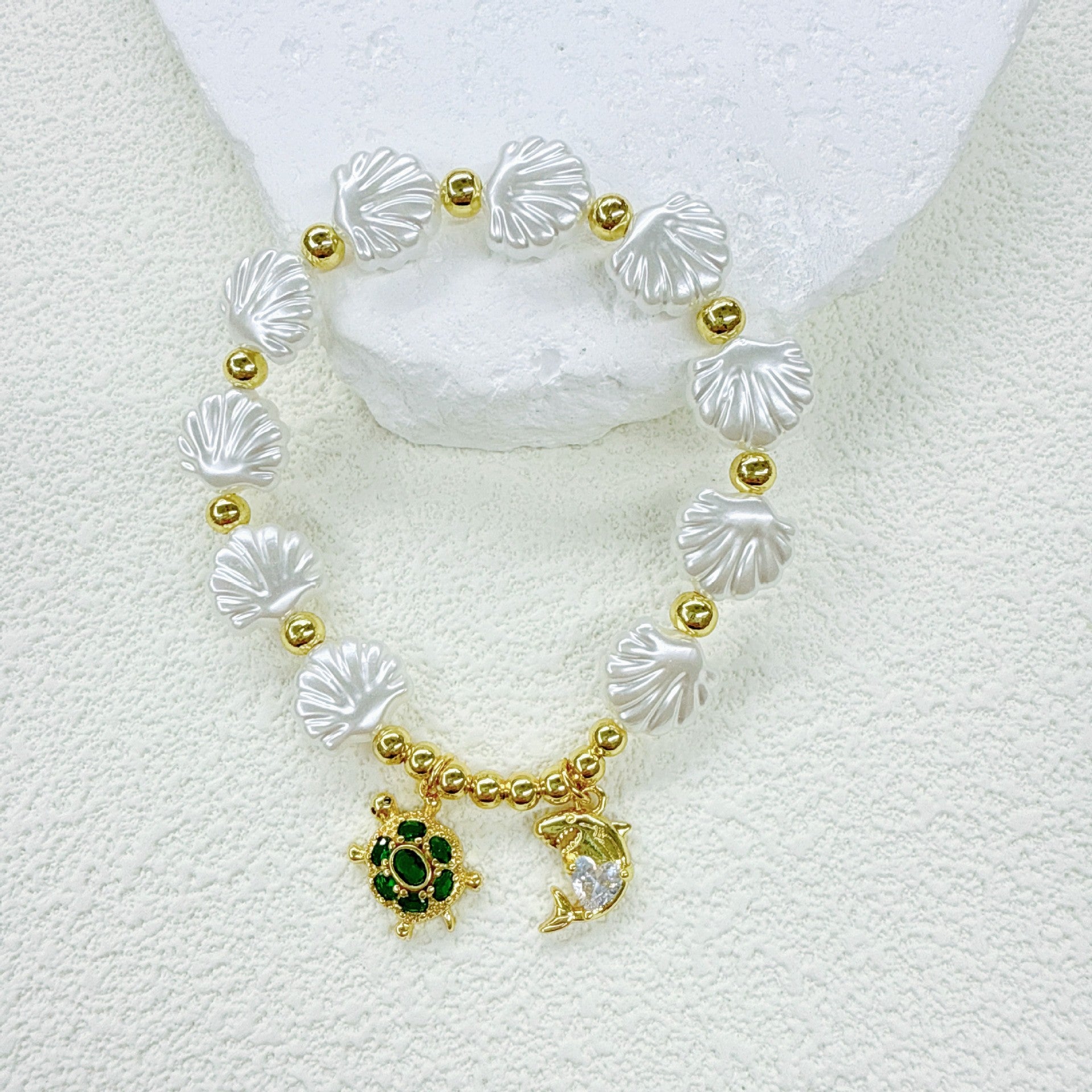 Wholesale Ocean Series Shell  Bracelet Micro-Paved Zircon Accessories
