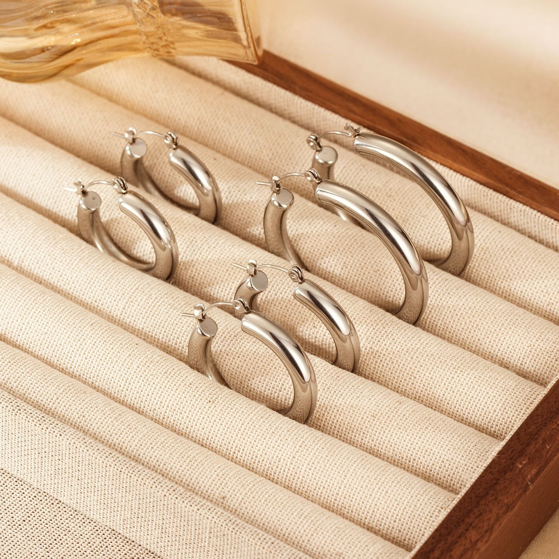 Wholesale Stainless steel hoop earrings